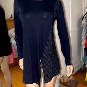 Alembika stretch dress asymmetrical hem